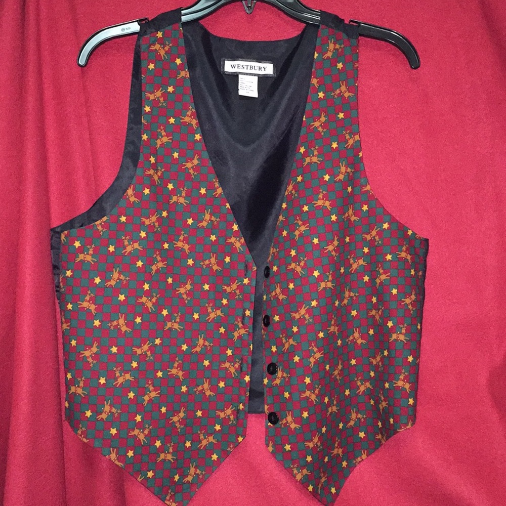 🌲NWOT🌲Christmas Reindeer Vest, lined🌲